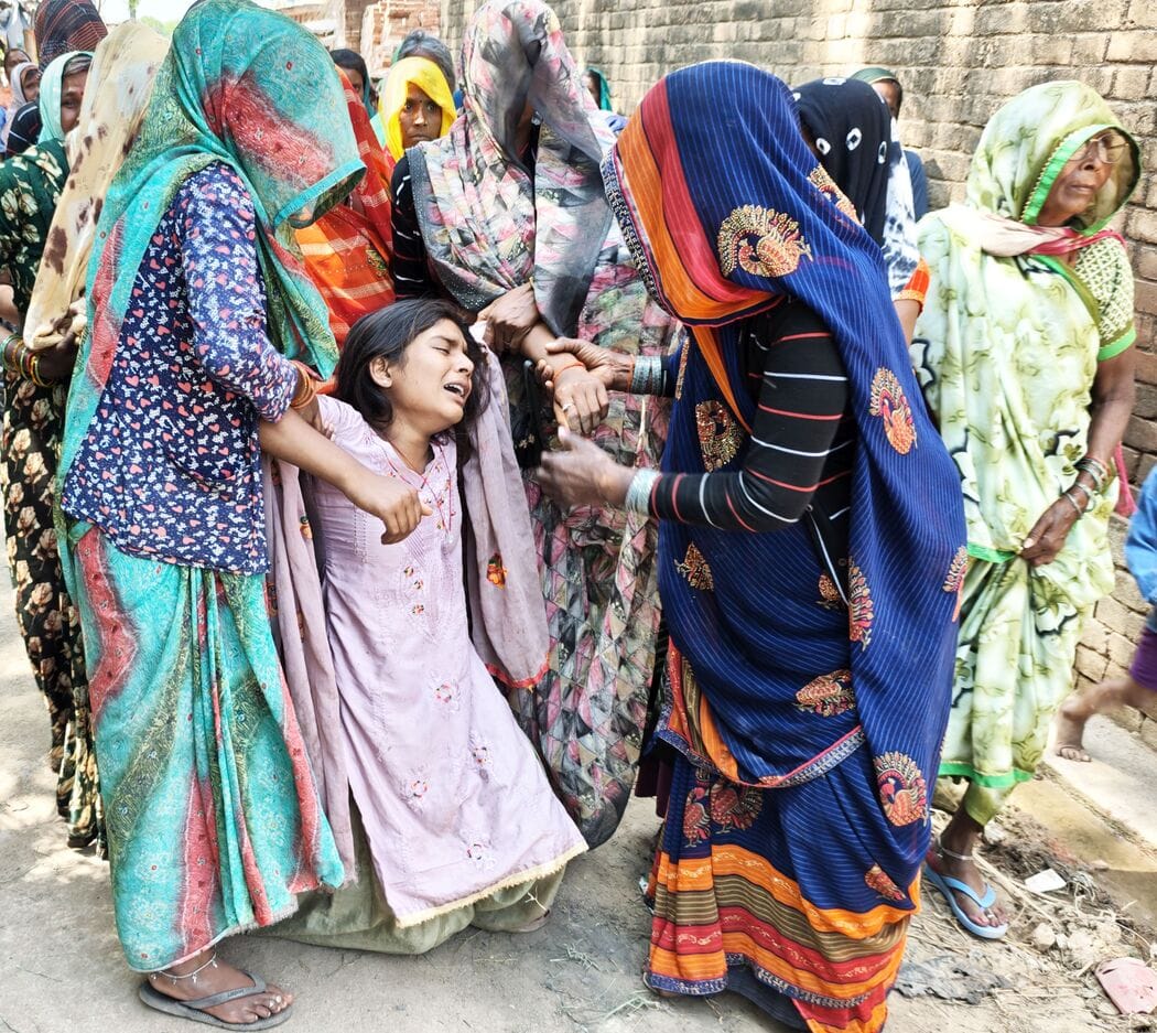 Husband fighting for life, wife bids farewell to the world