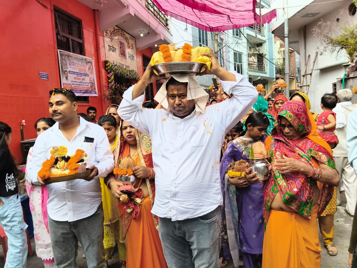 Shrimad Bhagwat Katha begins at Sheetla Mata Temple