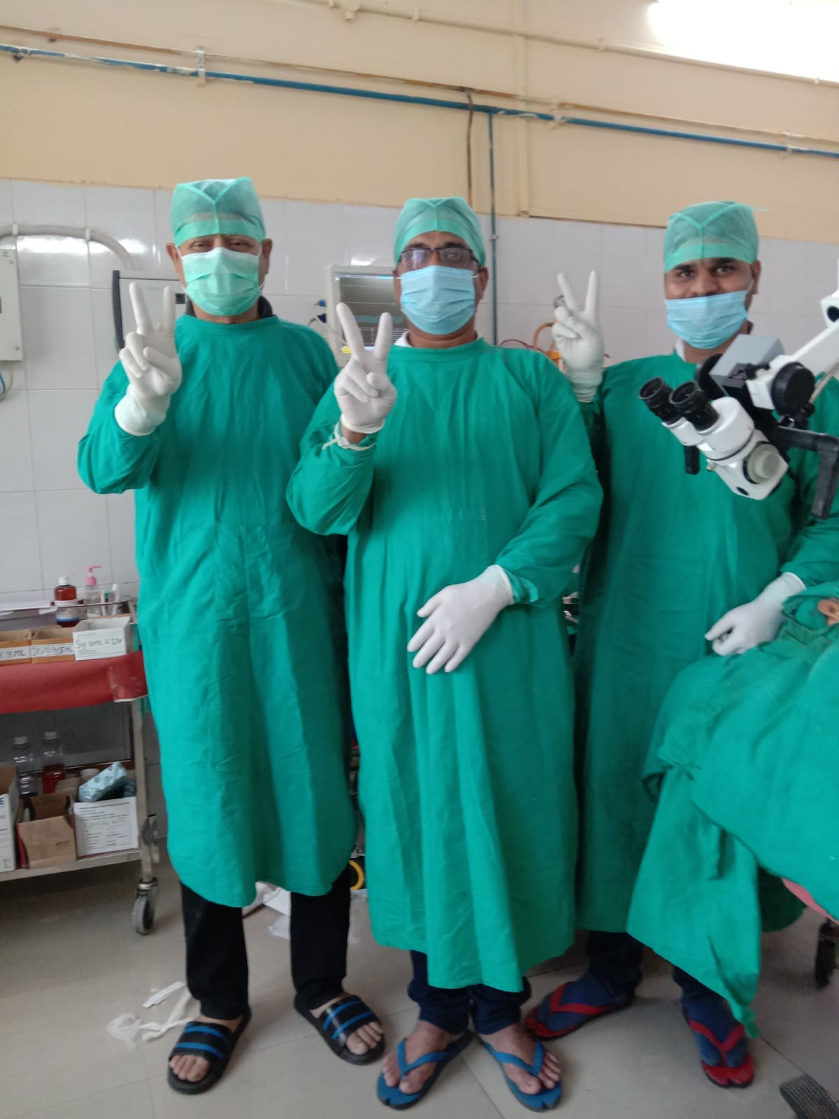 Successful eardrum operation done through telescope in district hospital