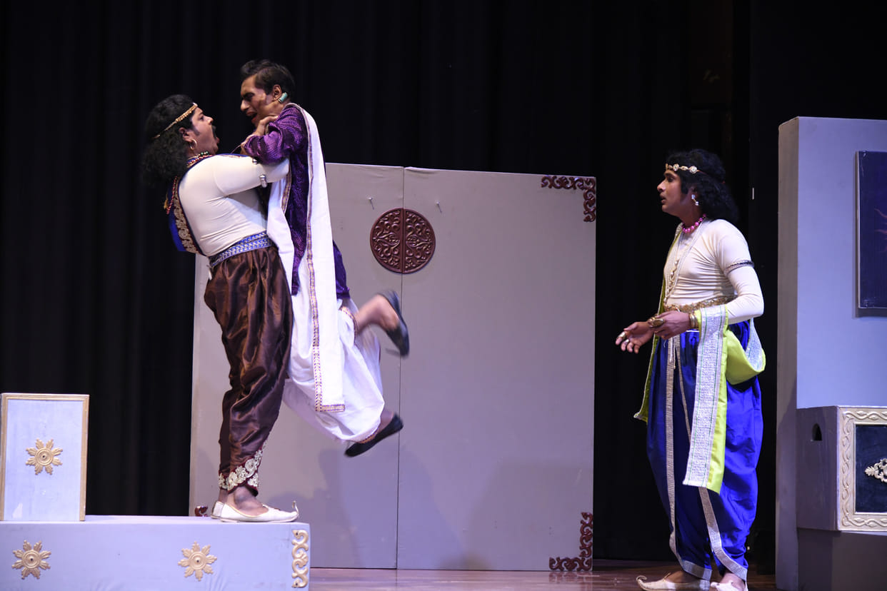 The play 'Samrat Ashoka' gave the message of non-violence