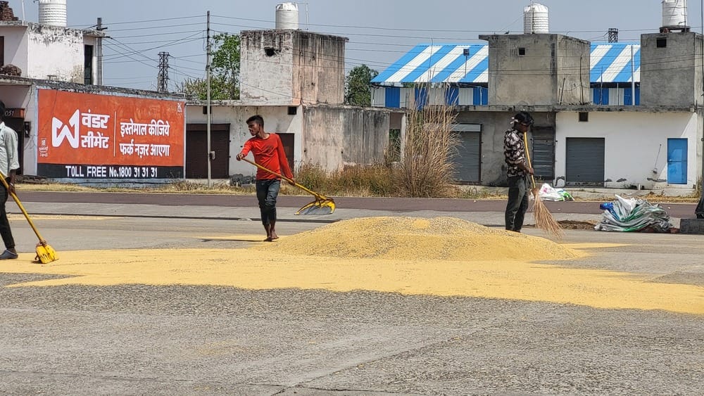 The biometric machine did not work, and the farmers returned.