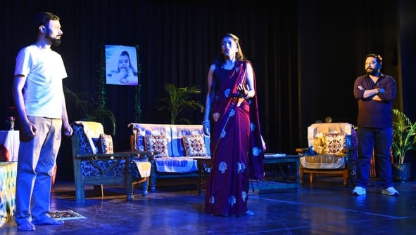 The sensitivity of the relationship between husband and wife was evident during the intermission.
