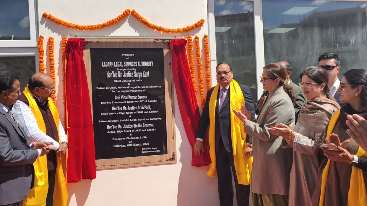 Leh, CJI, Suryakant, Inaguration New Court Complex