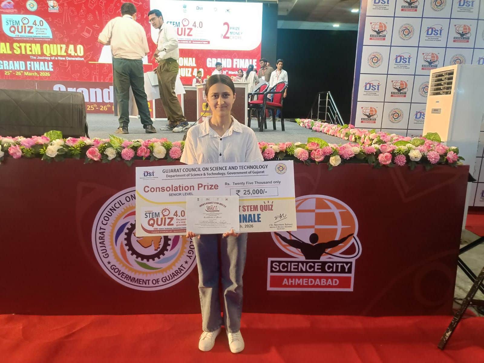 स्टेम क्विज 4.0 में आनी की वंशिका ने देशभर में चौथा स्थान किया हासिल। स्रोत : स्कूल प्रबंधन