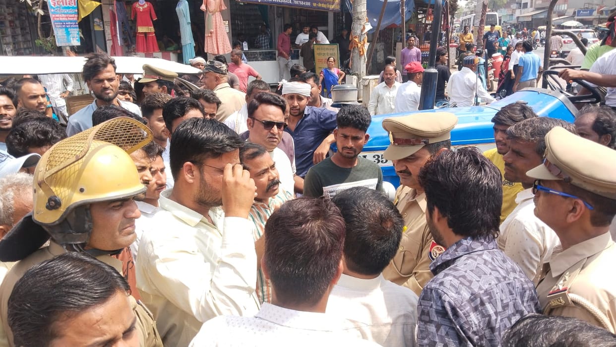 Clashes during the encroachment removal drive, half an hour of uproar
