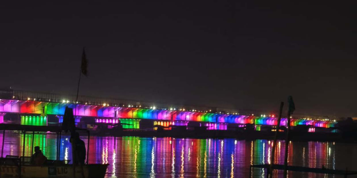 Colorful Lights on Ganga Bridge Lie Switched Off; Investment Worth Lakhs Goes to Waste
