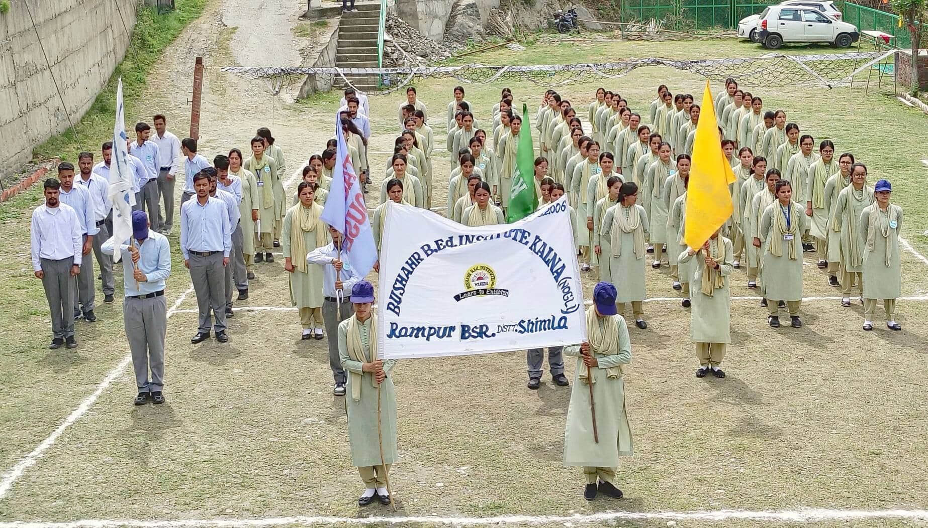बुशहर बीएड कॉलेज नोगली में शुरू हुई तीन दिवसीय खेलकूद प्रतियोगिता। स्रोत : संस्थान