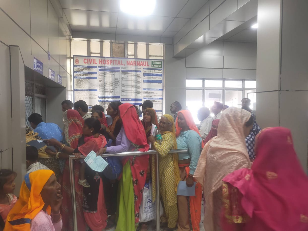 30 to 40 Cataract Patients Visiting the Hospital