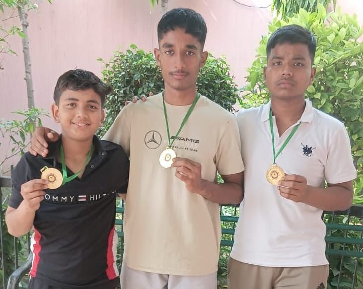 Bahadurgarh players won three gold medals in Ju-Jitsu.