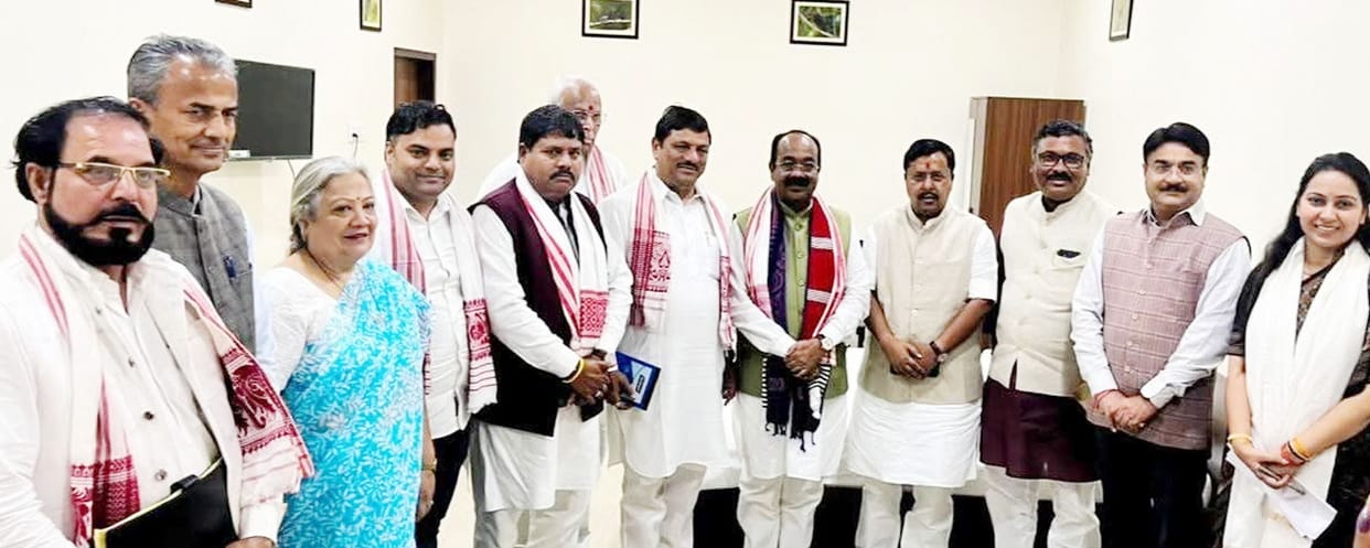 Former MLA Attends Meeting of BJP Assam Election In-charges