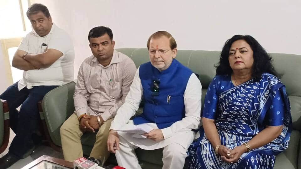 गोहाना रैली की सफलता के बाद डॉ अरविंद शर्मा की प्रेसवार्ता। स्रोत : संवाद