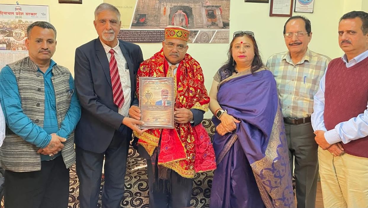 Tulsi Ram Thakur receives Himachal Excellence Award-2026