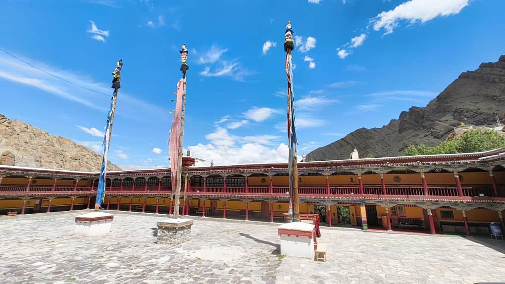 हेमिस मठ का प्रांगण।फाइल फोटो