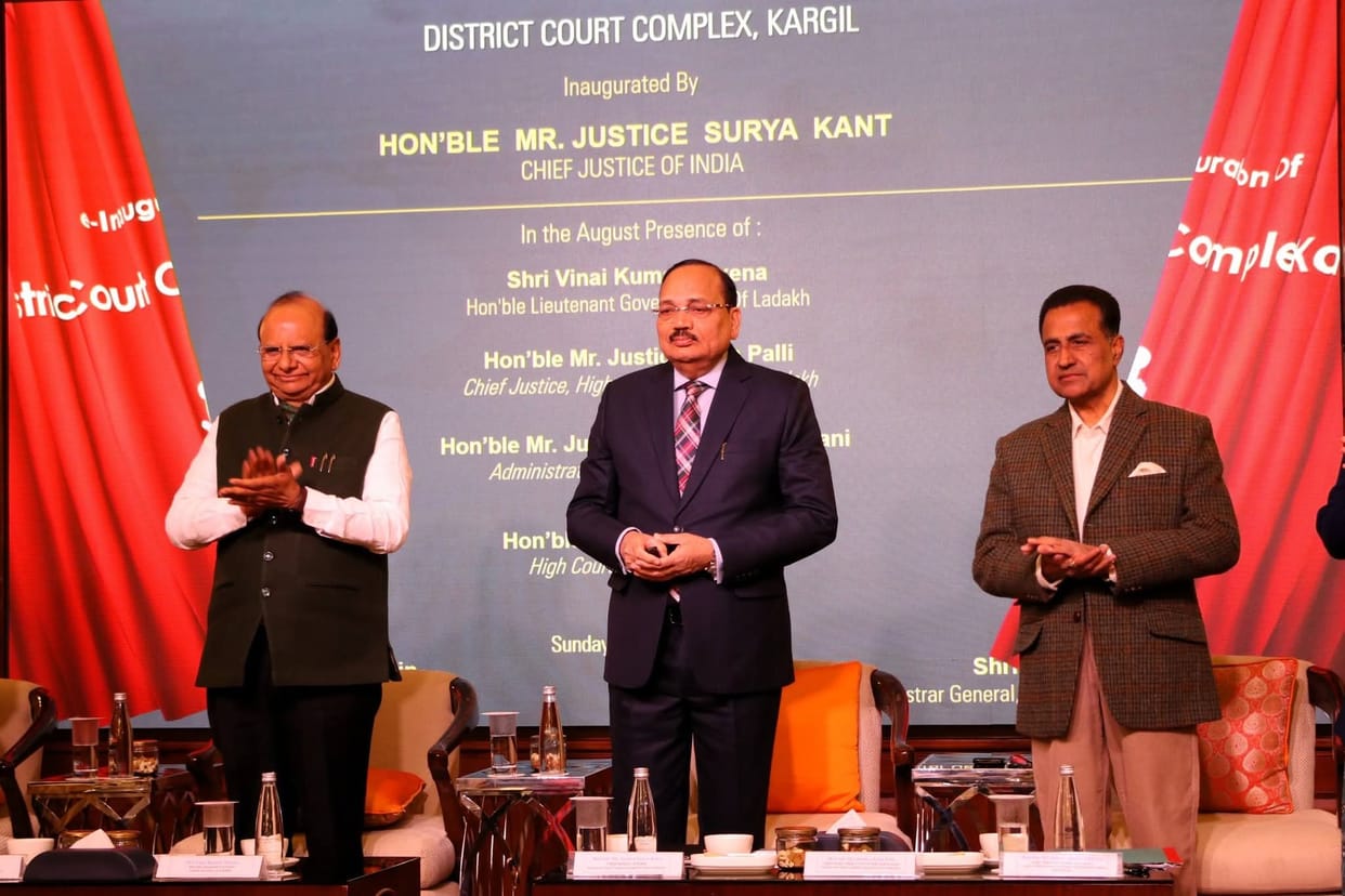 Leh, CJI Suryakant, Inaguration Court Complex.kargil