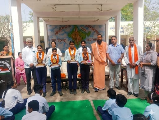 Toppers Honored at Talent Promotion Ceremony at Budhpur School