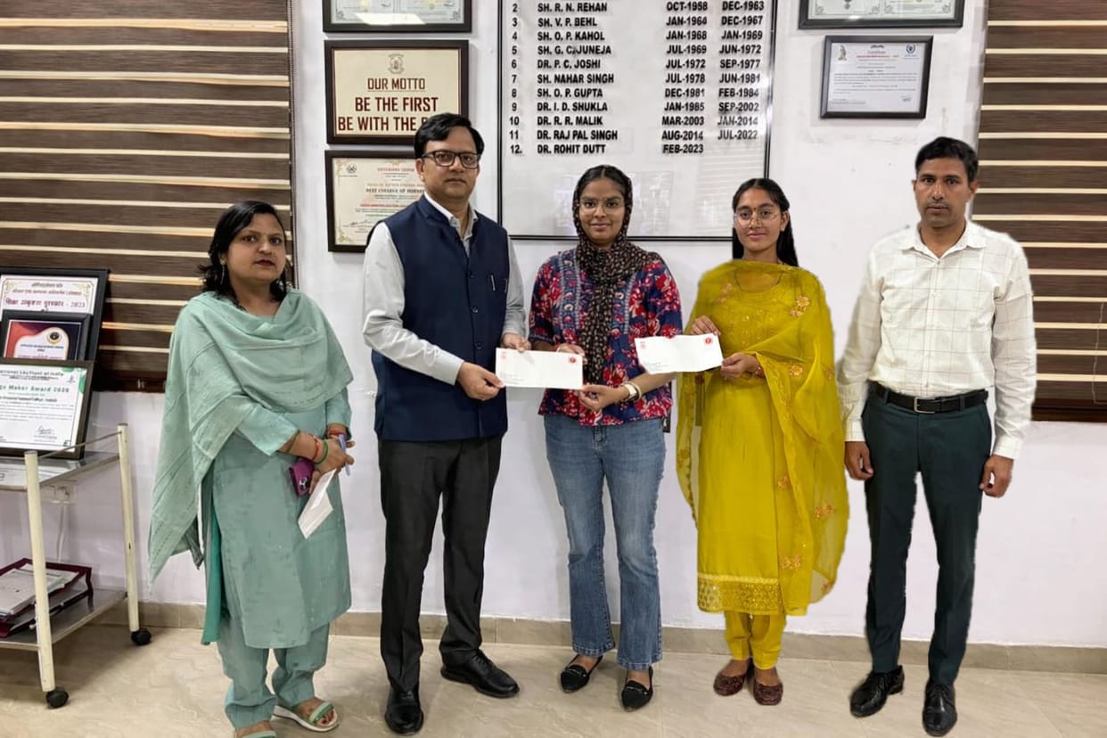 Scholarships given to meritorious and needy students