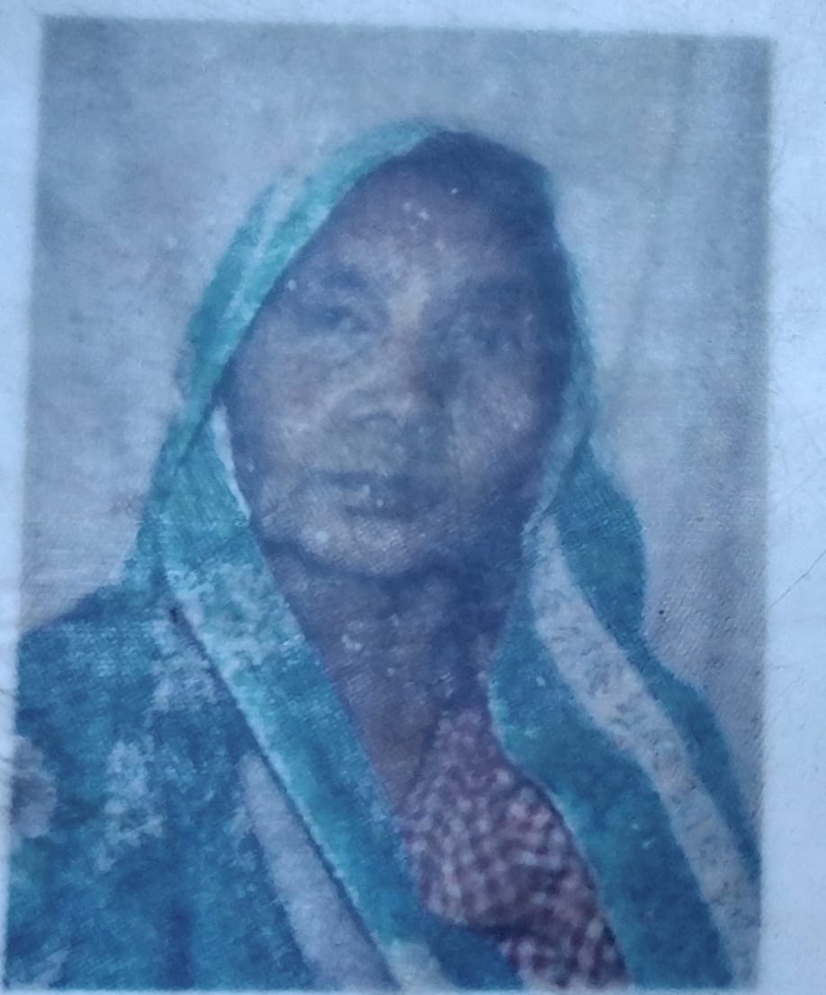 An old woman was burnt alive in a hut-like fire.