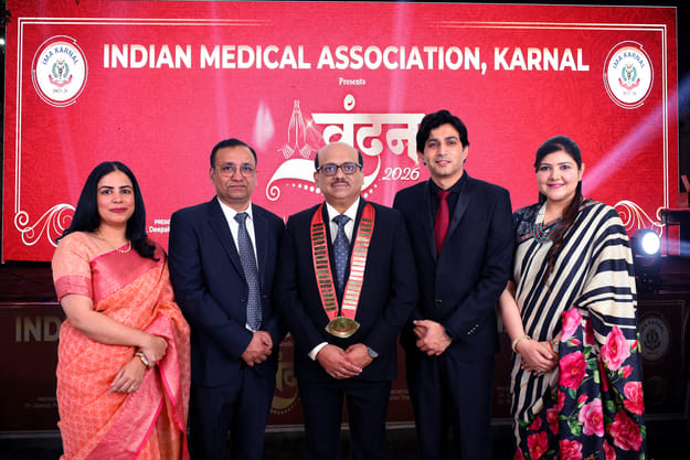 Dr. Salil became the district president of IMA