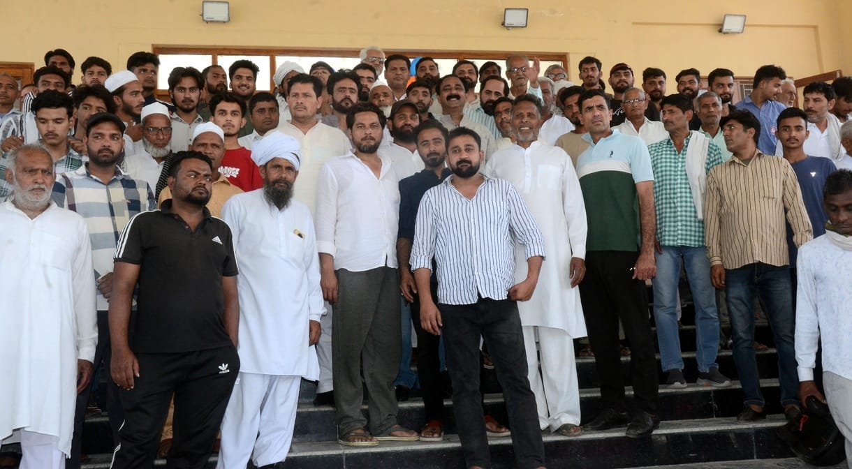 Butrada villagers took out a tractor march over the name of the toll plaza.