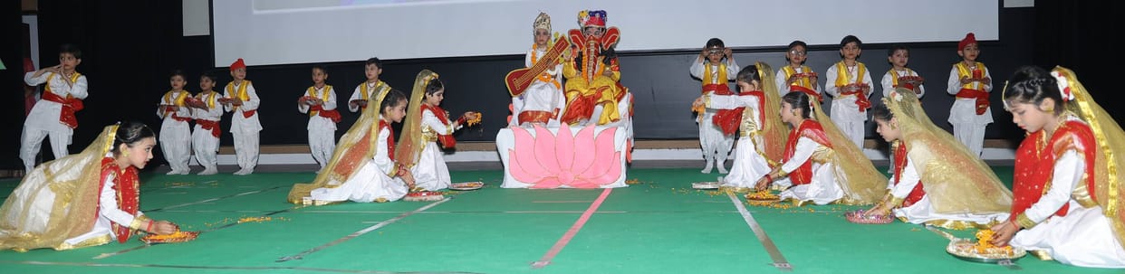 The auditorium was filled with colourful performances by the little ones.