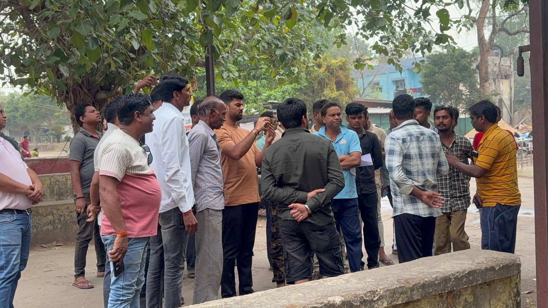 परिजनों का हंगामा