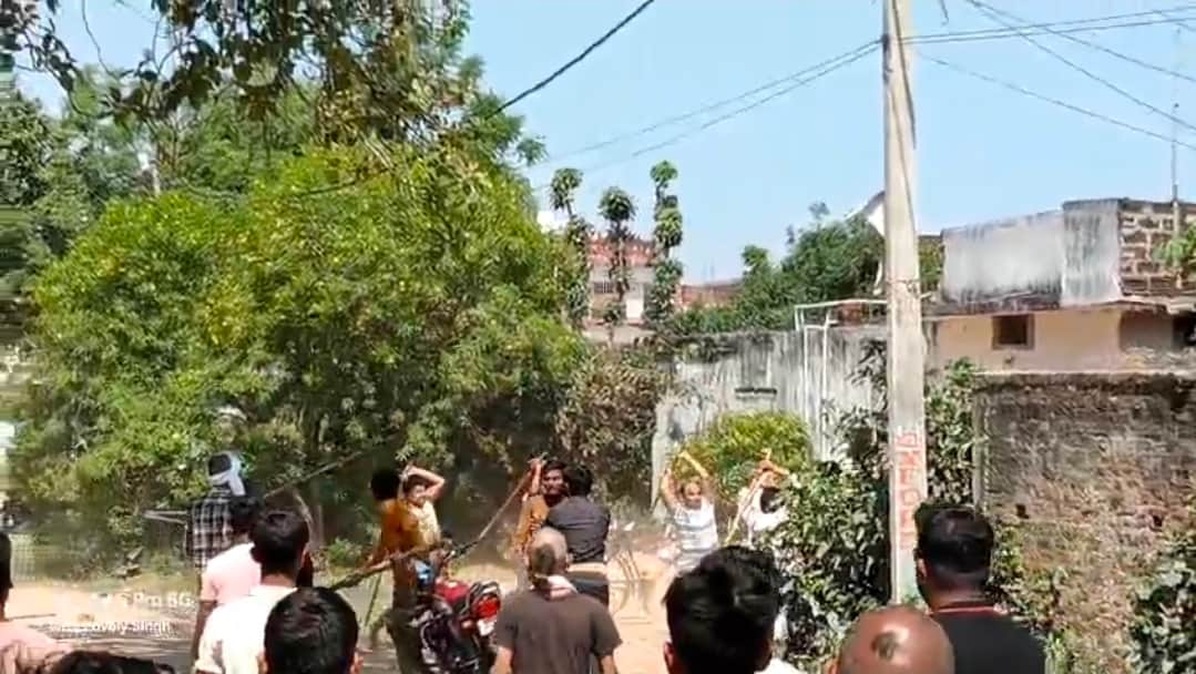deputy chief injured in scuffle during bhagwat katha on chaitra navratri occasion rohtas bihar news