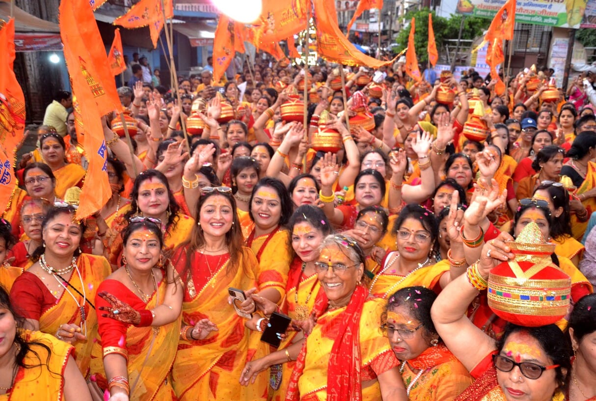 A glimpse of the rituals seen in the Kalash Yatra