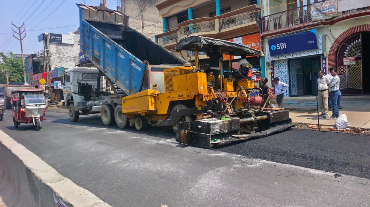 Relief from traffic jams, Rajapur-Canal Pulia four-lane in final stage