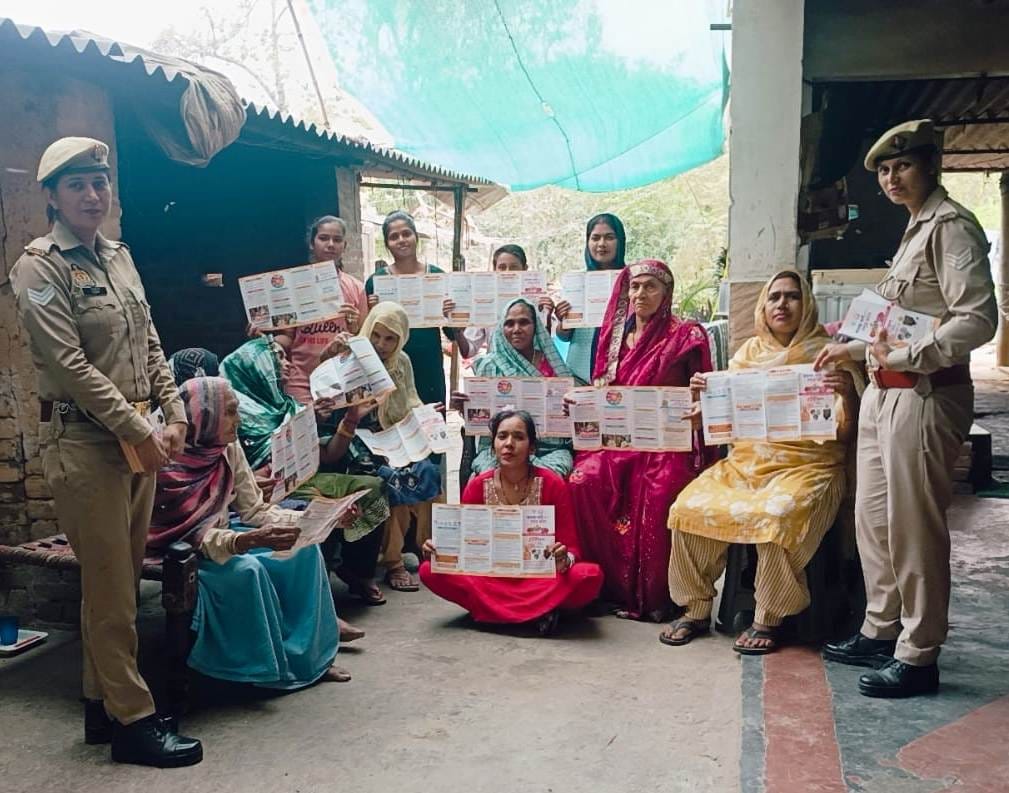 Women were made aware and given information about helpline numbers.