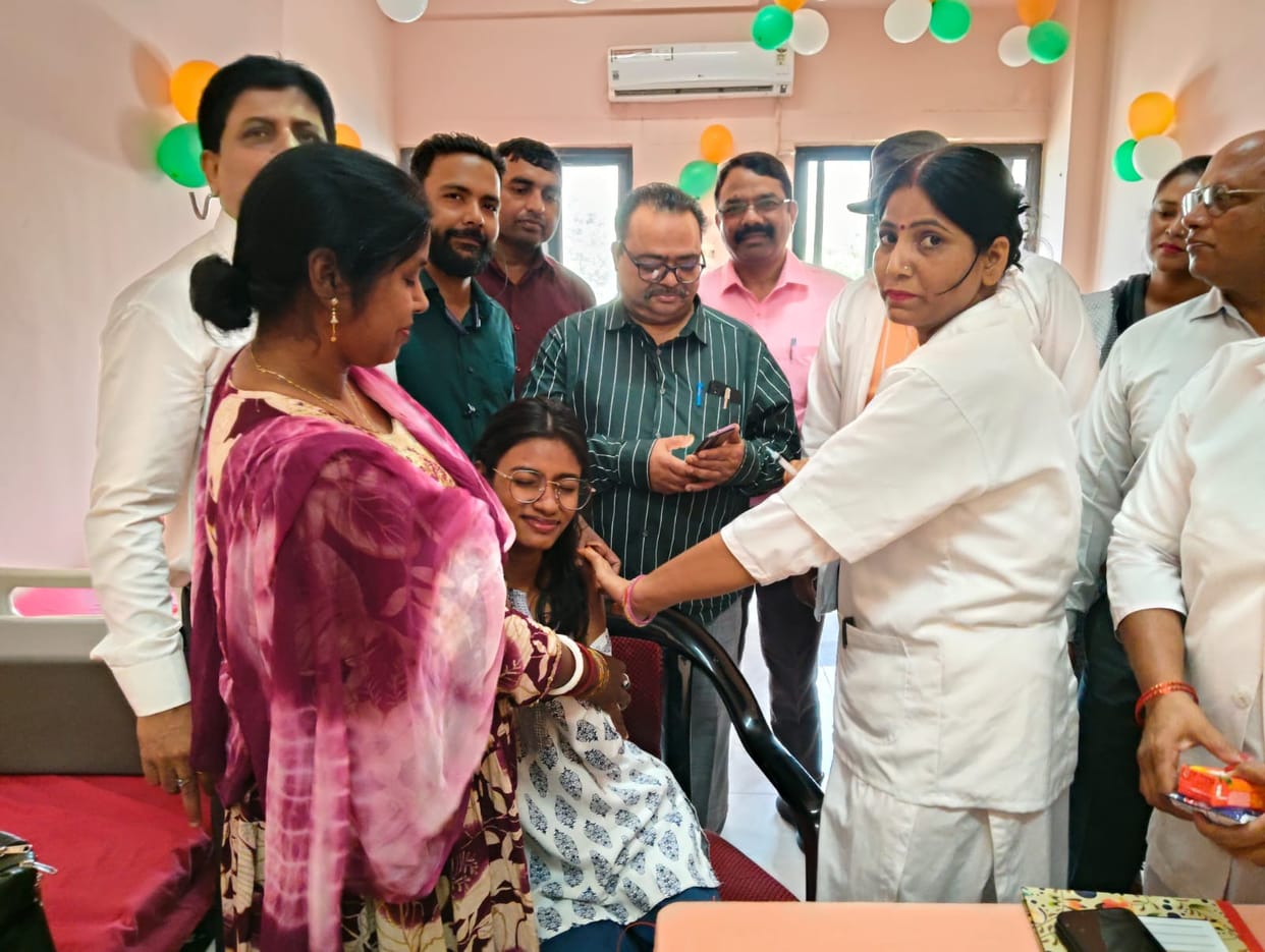 Akriti receives first HPV vaccine to prevent cervical cancer