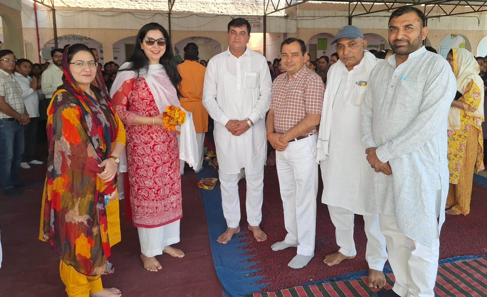 01जेएनडी25: जुलाना के पीएमश्री राजकीय कन्या वरिष्ठ माध्यमिक विद्यालय में आयोजित प्रवेश उत्सव मे