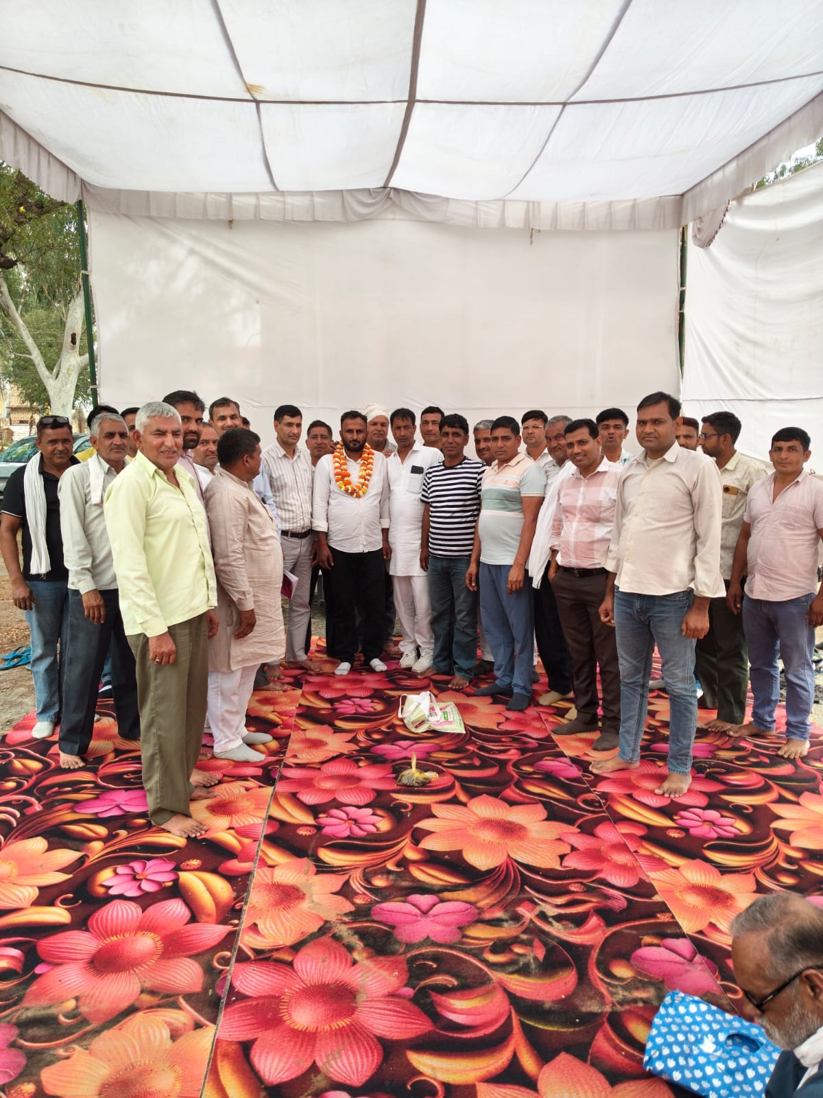 Sukrampal became president, Mukesh got the responsibility of secretary, new executive committee of the Contracted Electricity Employees Union, Sub-Division Bahadra selected
