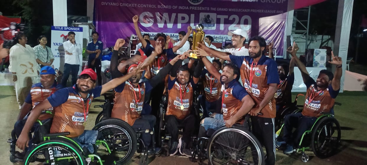 Jai of Kon Block led UP to victory in the final of the disabled cricket match.