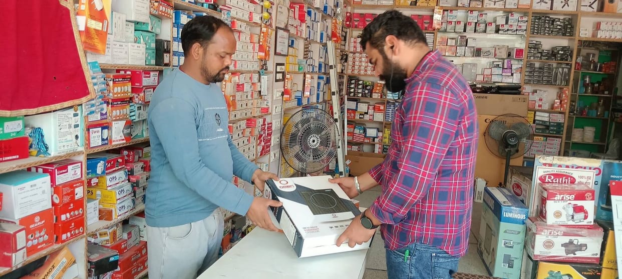 Induction stoves are out of stock in the market, and supplies are not being made.