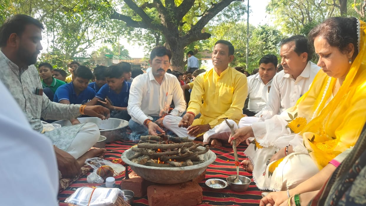57 students took admission in the school on the first day