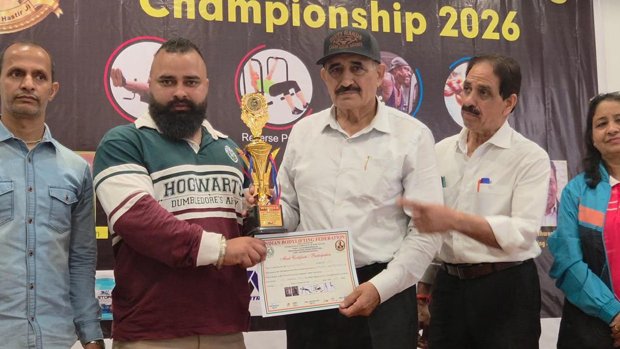 Nikhil Gautam of Sulah won gold medal in Jalandhar