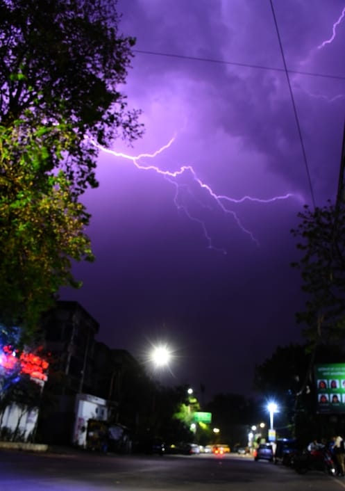 Heat during the day and strong winds at night