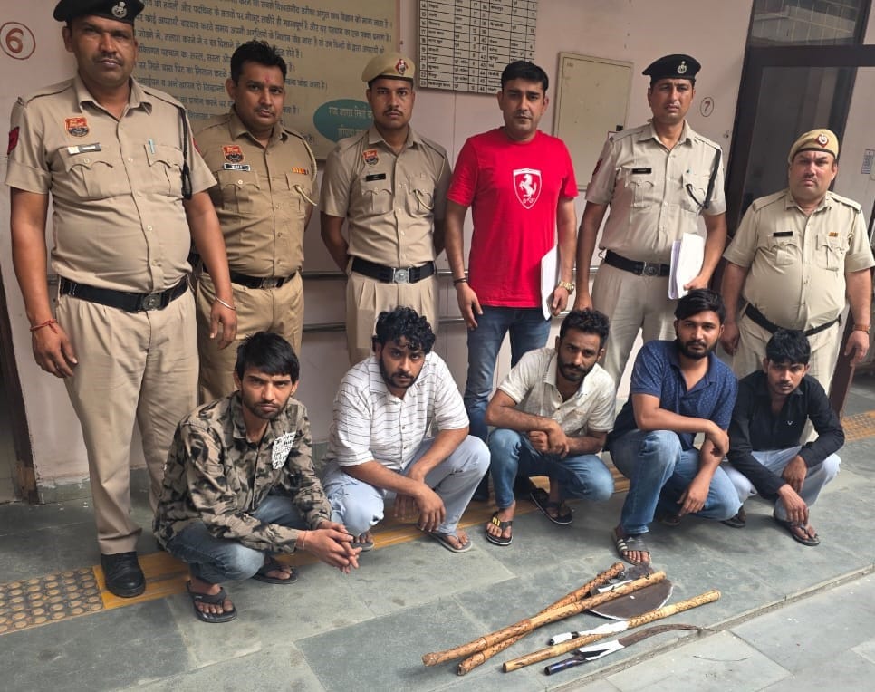 Five accused arrested for breaking into office, assault and vandalism