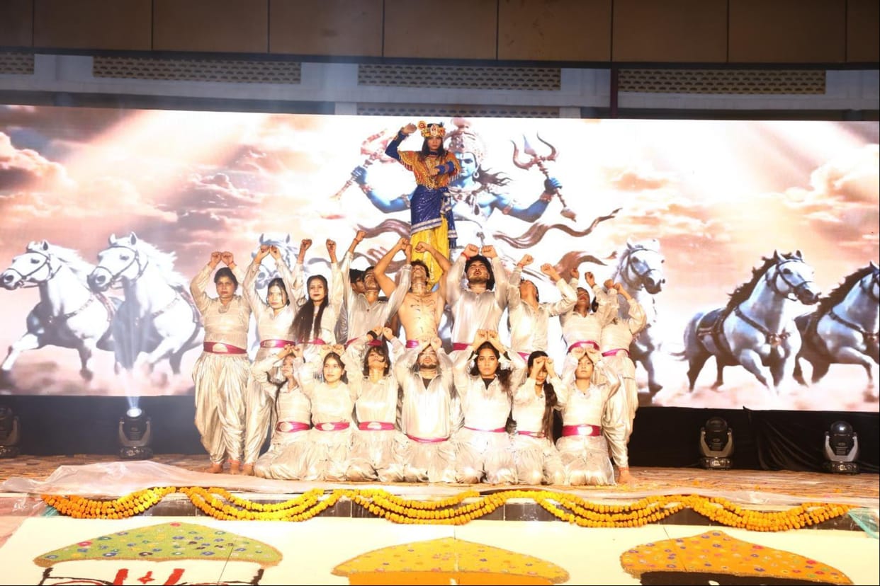 Students took the stage by storm with their performance of the Dashavatar