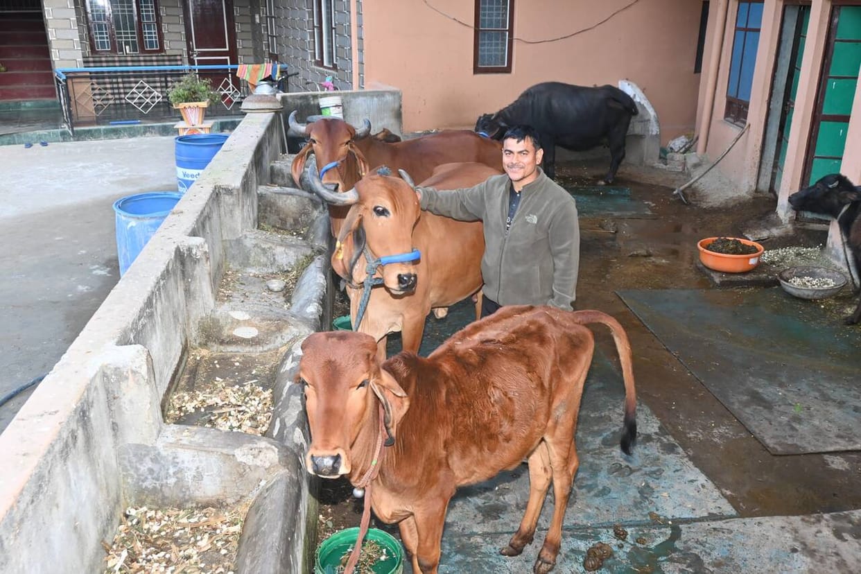 Natural farming has transformed the life of Dhamtal farmer Ravi Dutt.