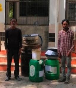 Two arrested for running a liquor distillery