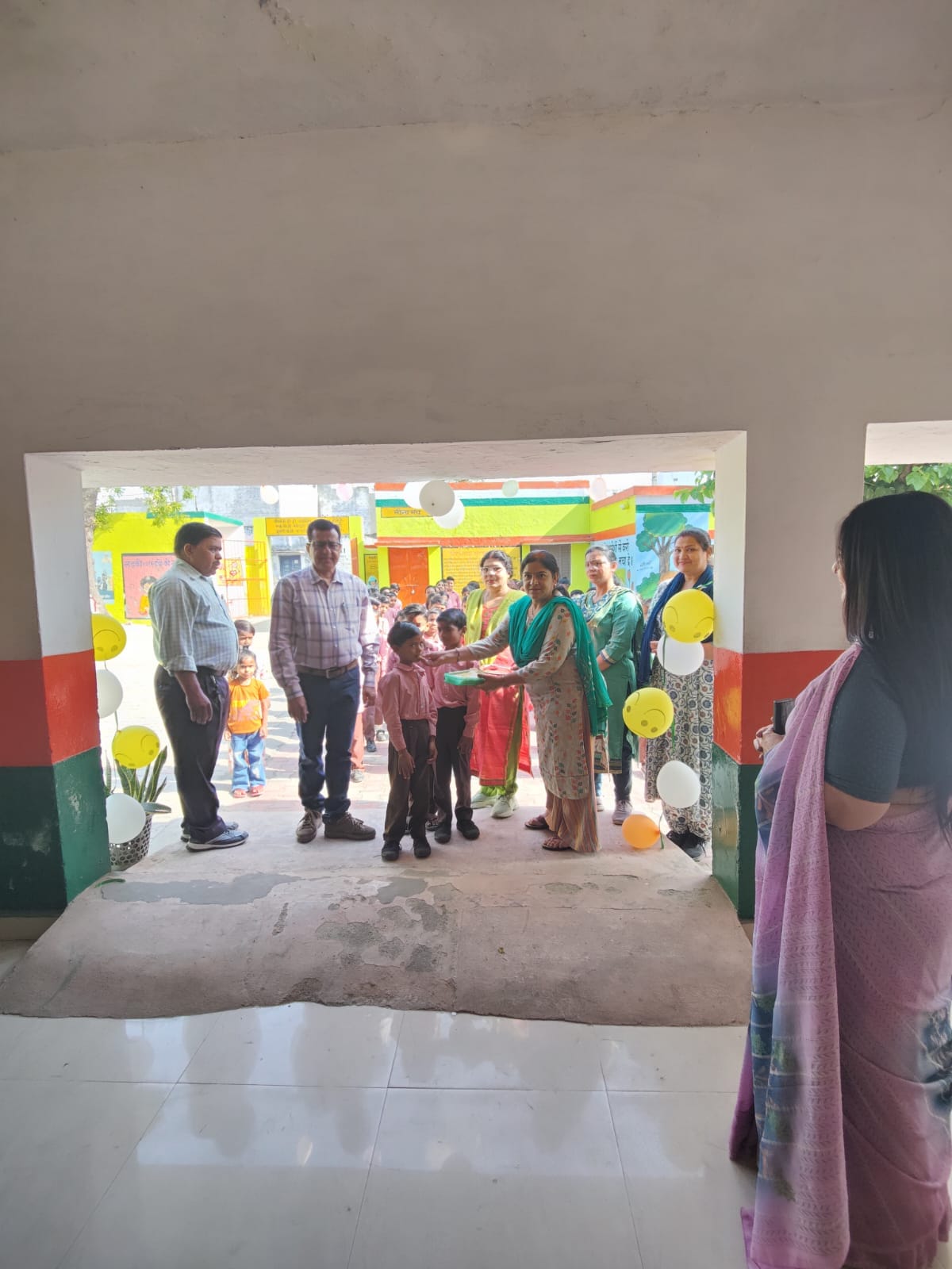 Schools are back in full swing: New session begins with flower showers and havan-puja