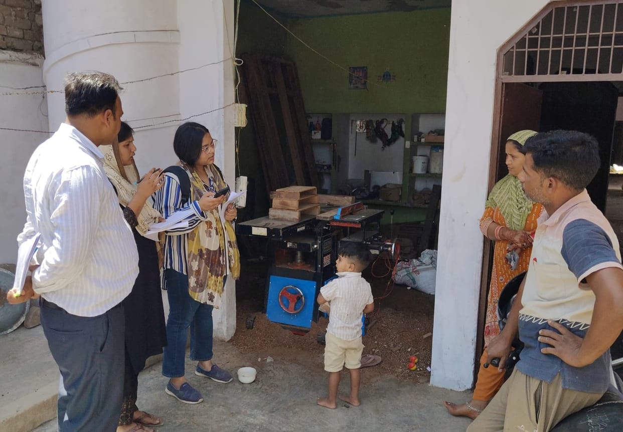 The RUVI team visited several villages and examined the reality of the Jal Jeevan Mission.