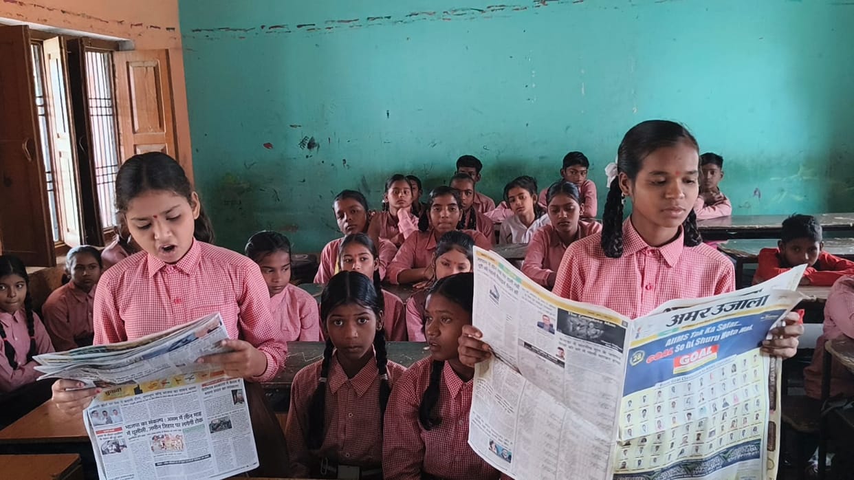 On the first day, flowers were showered on the children while in some places the headmaster did not even reach the school.