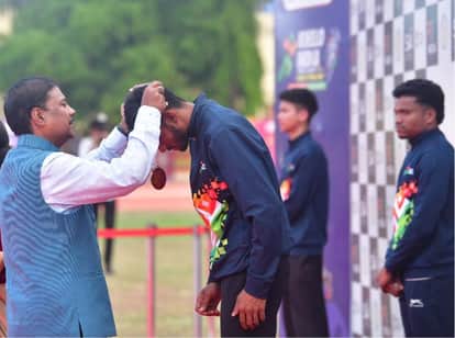 Tribal sports talents showcase their strength in Jagdalpur