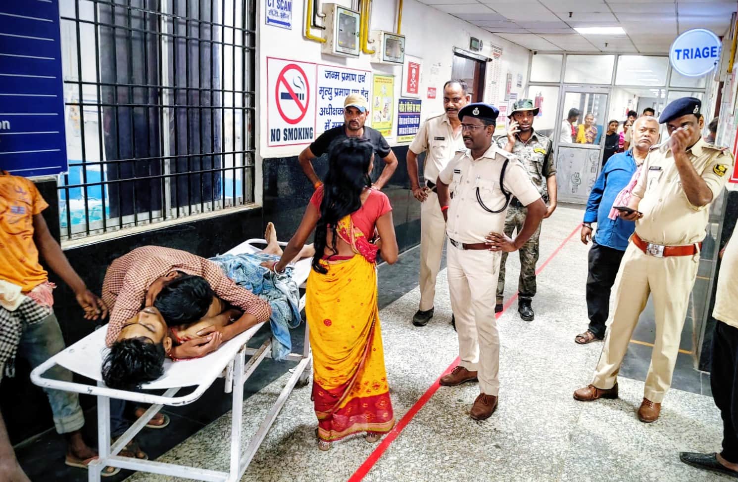 मामले की छानबीन करने पहुंचे सदर थानाध्यक्ष