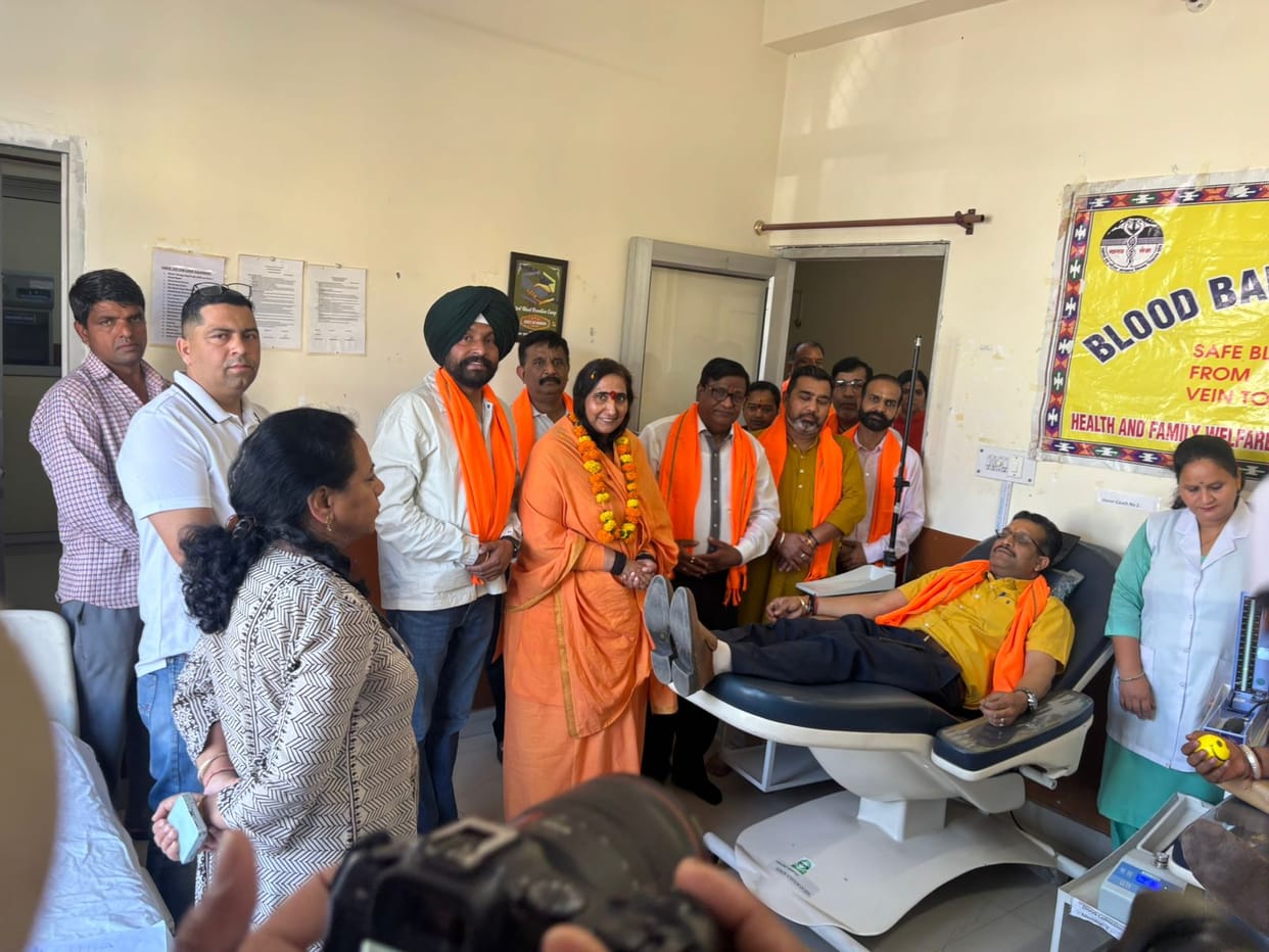 20 people donated blood at the hospital in Nalagarh