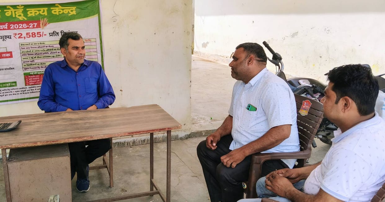 Government wheat procurement center opened in the new commission market