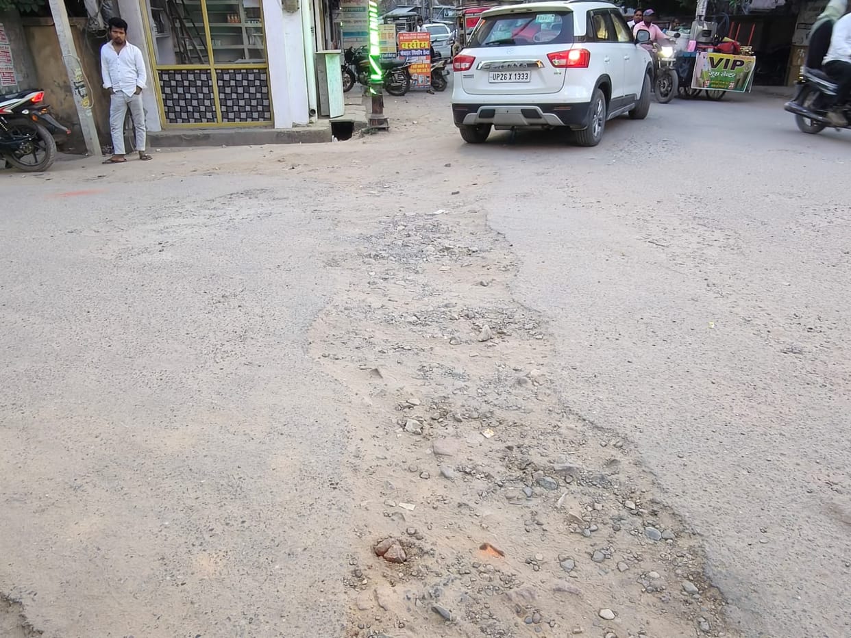 The main roads of the city have been dug up and left, pedestrians are stumbling.