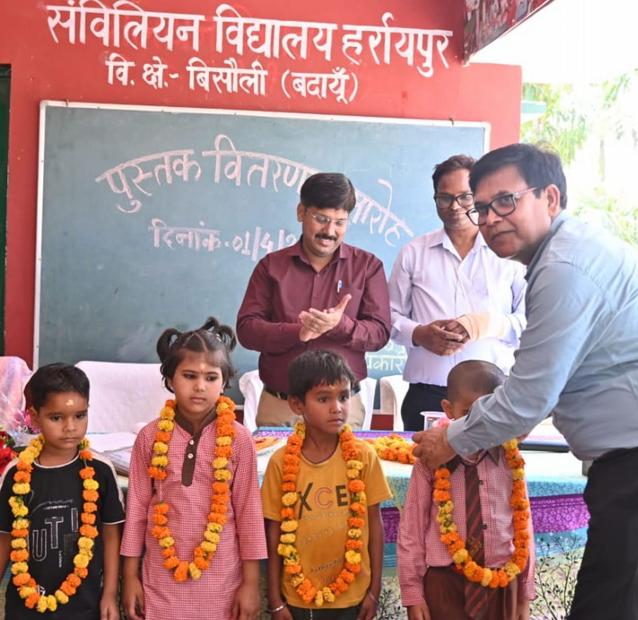New Session Begins with Welcome Ceremony Featuring Tilak and Distribution of Books
